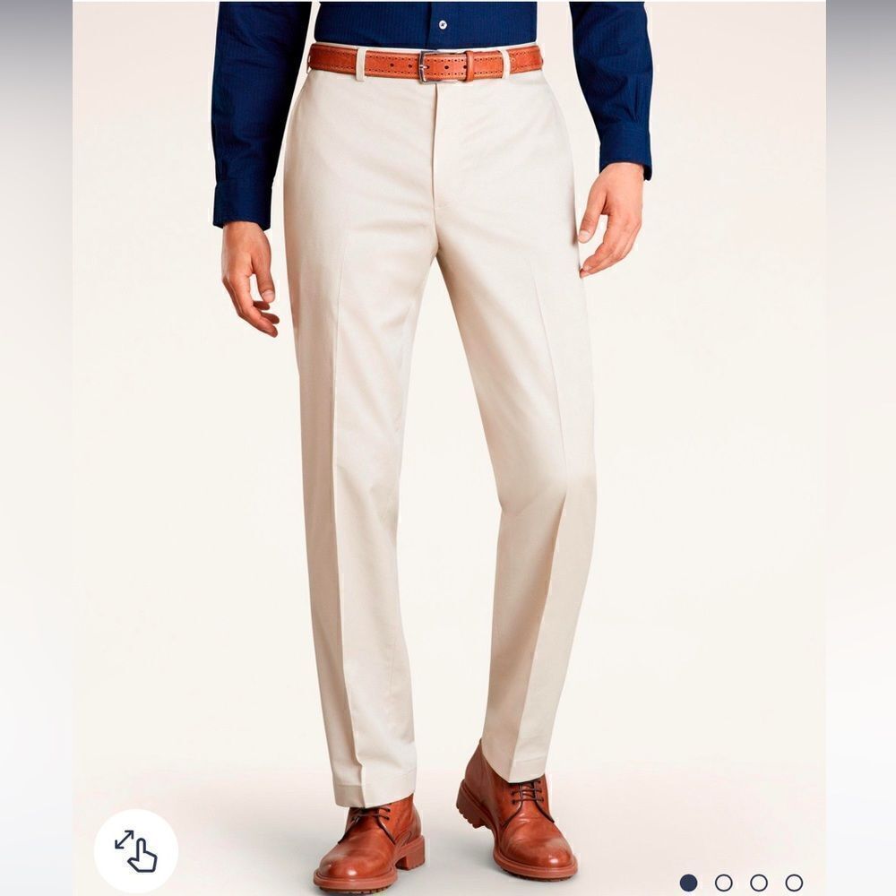 Brooks Brothers Clark fit advantage Chino stretch pants 33/32 in Stone or Grey